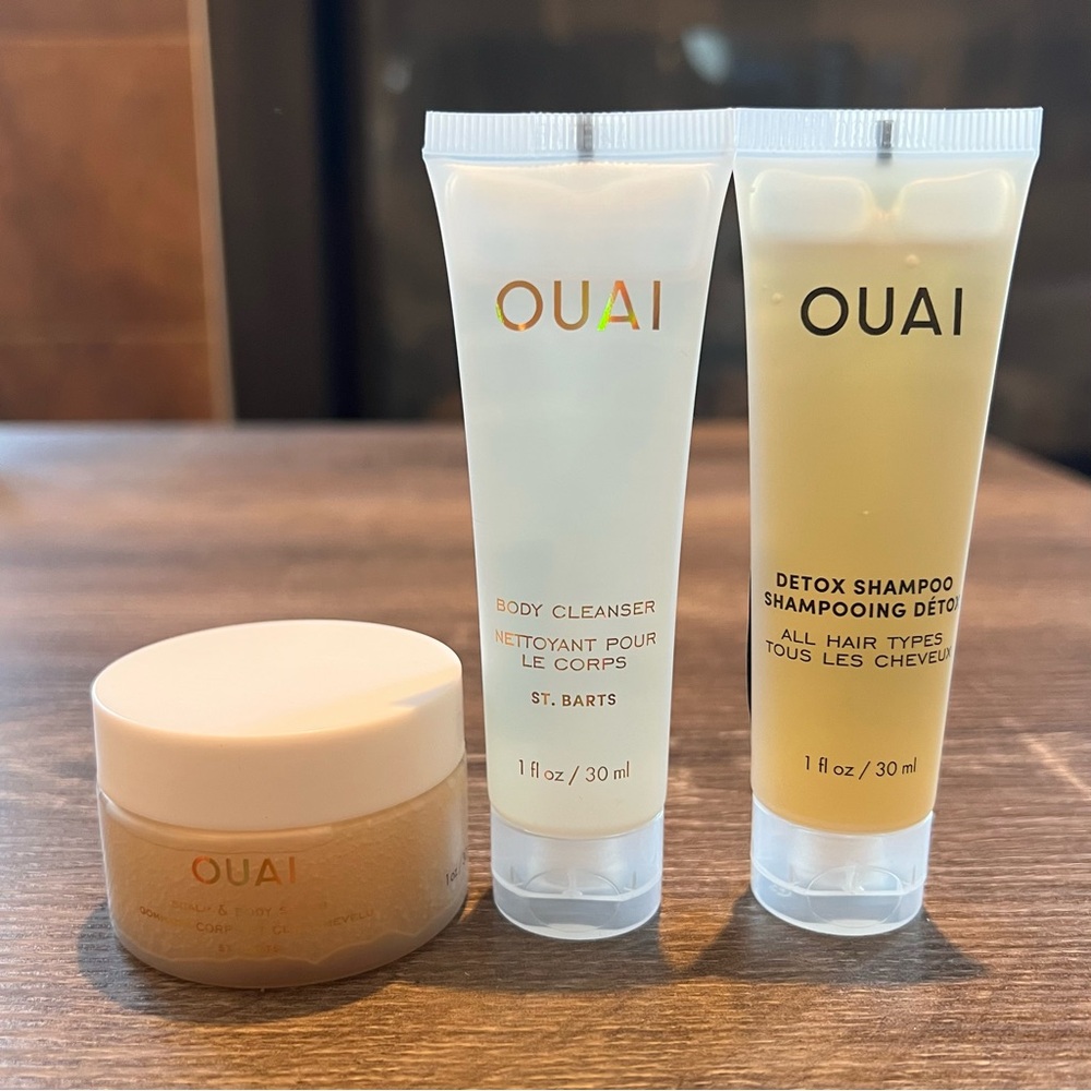 OUAI Body Cleanser and Detox Shampoo Set